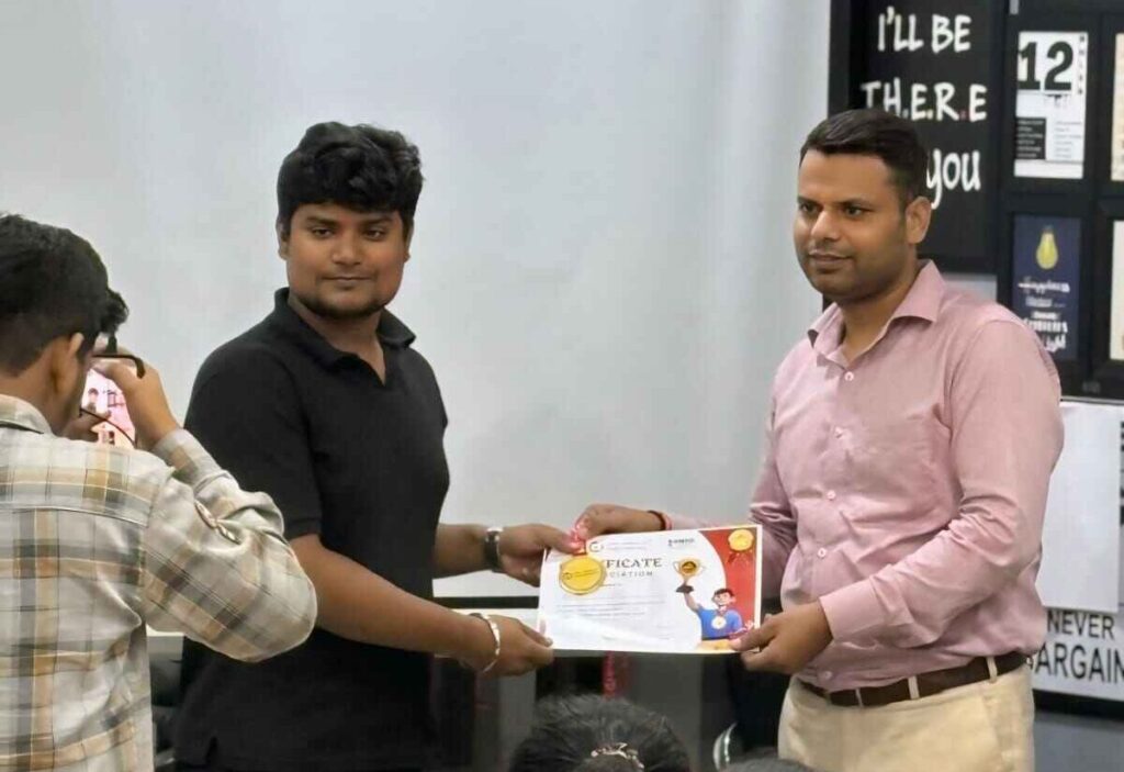 Certificate of appreciation regarding best seo freelancer in india